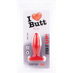 I Love Butt Plug Slim M I Love Butt 11 x 3.7 cm Rouge